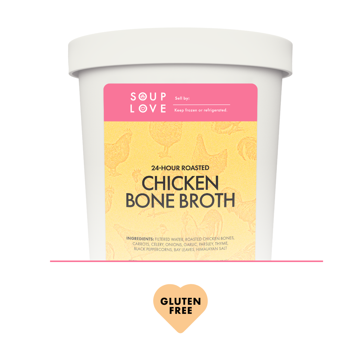 Roasted Chicken Bone Broth SOUP LOVE